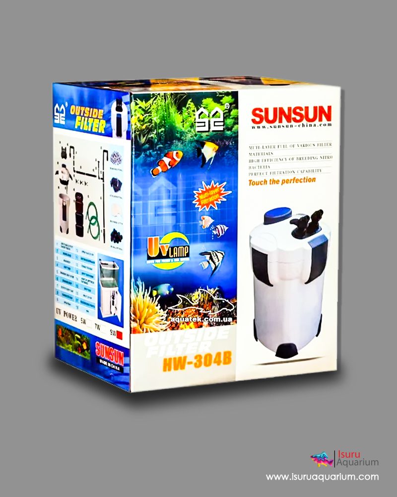 SunSun HW-304 Aquarium bio filtre extérieur 2000l/h 4-Phases