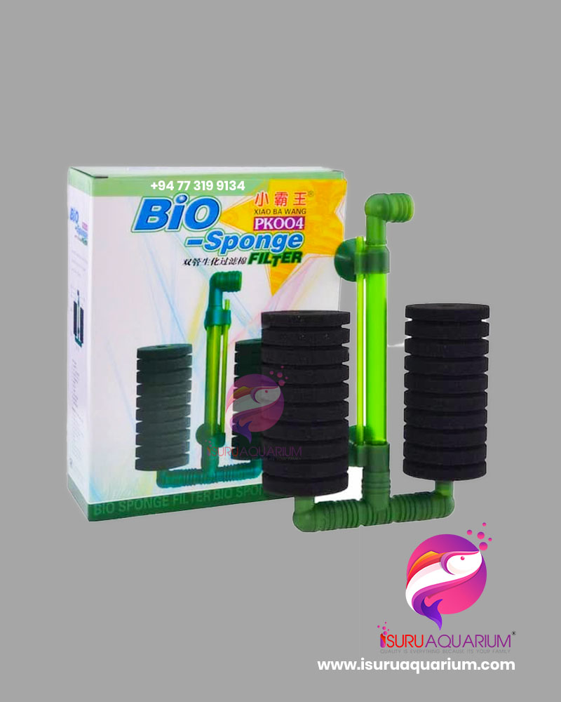 Aquarium Sponge Filter PK004 Double Air Powered Sponge Filter