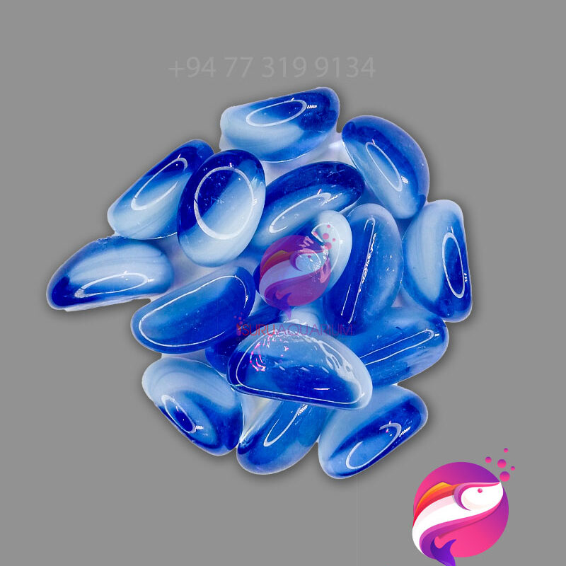 Decorative Multi Color Glass Stone/Pebbles 1kg