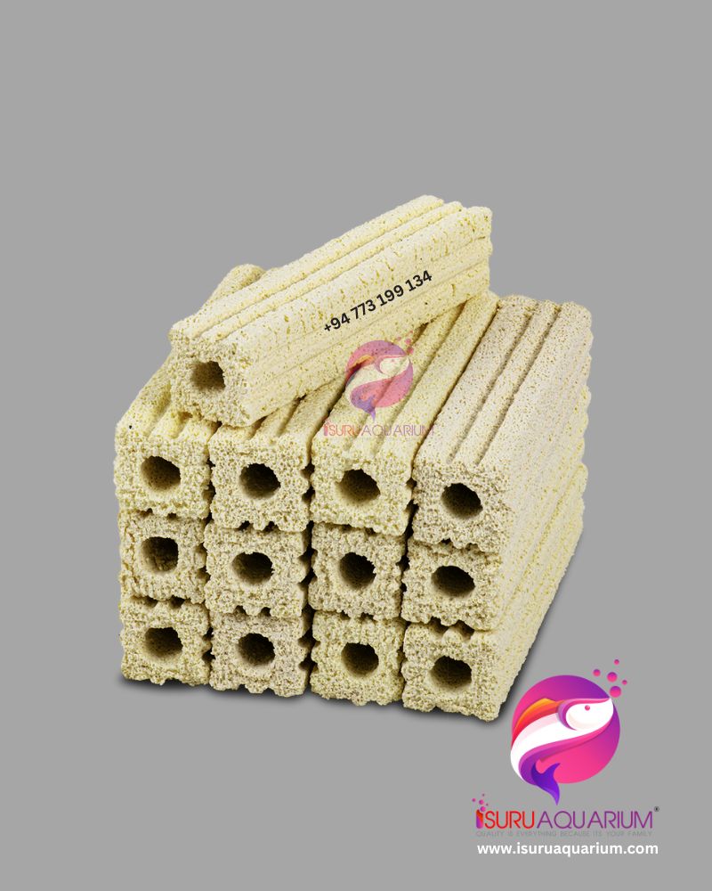 Bacteria House Filter Media Square Shape with Grooves