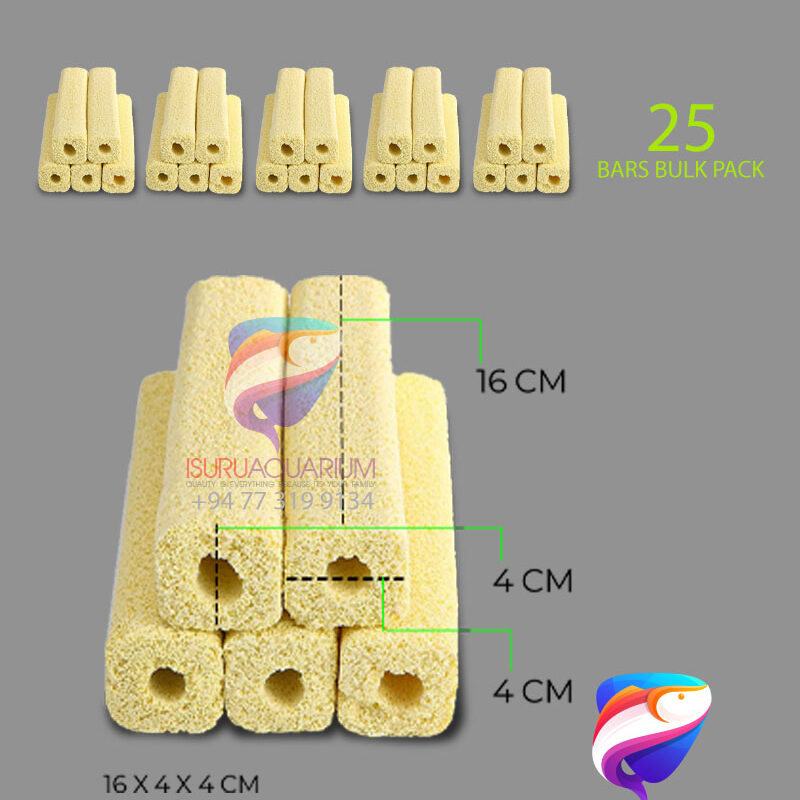 Bio Ceramic Bacteria House Filter Media Square Shape 25 Bars Pack