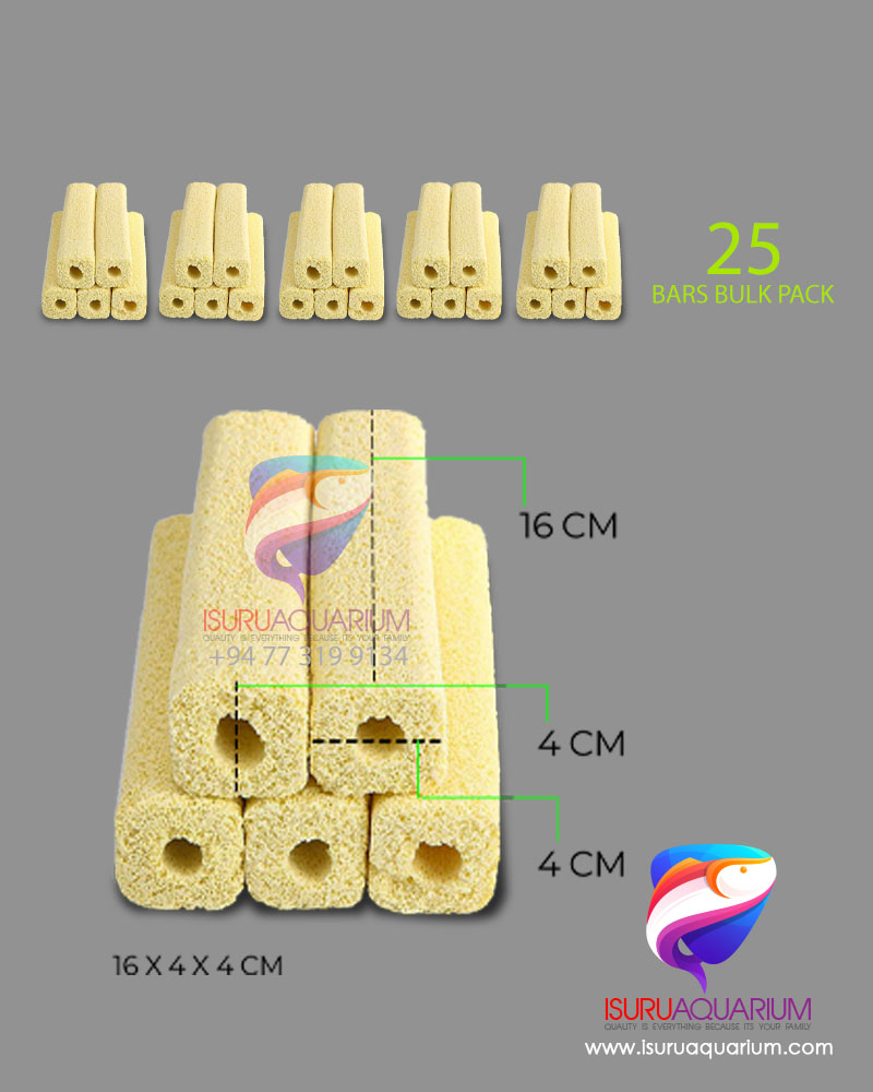 Bio Ceramic Bacteria House Filter Media Square Shape 25 Bars Pack