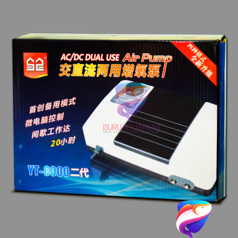 SUNSUN YT-8000 AC DC Dual Air Pump